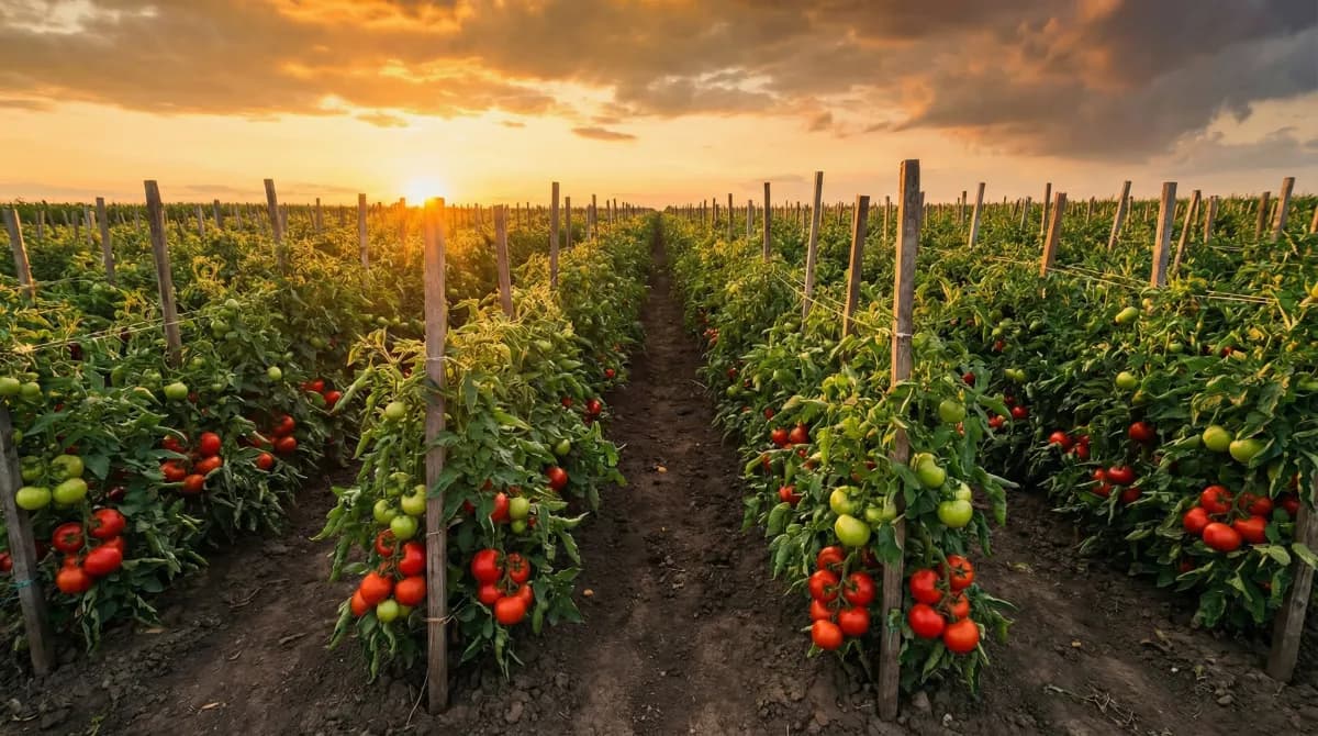 Tomatoes field